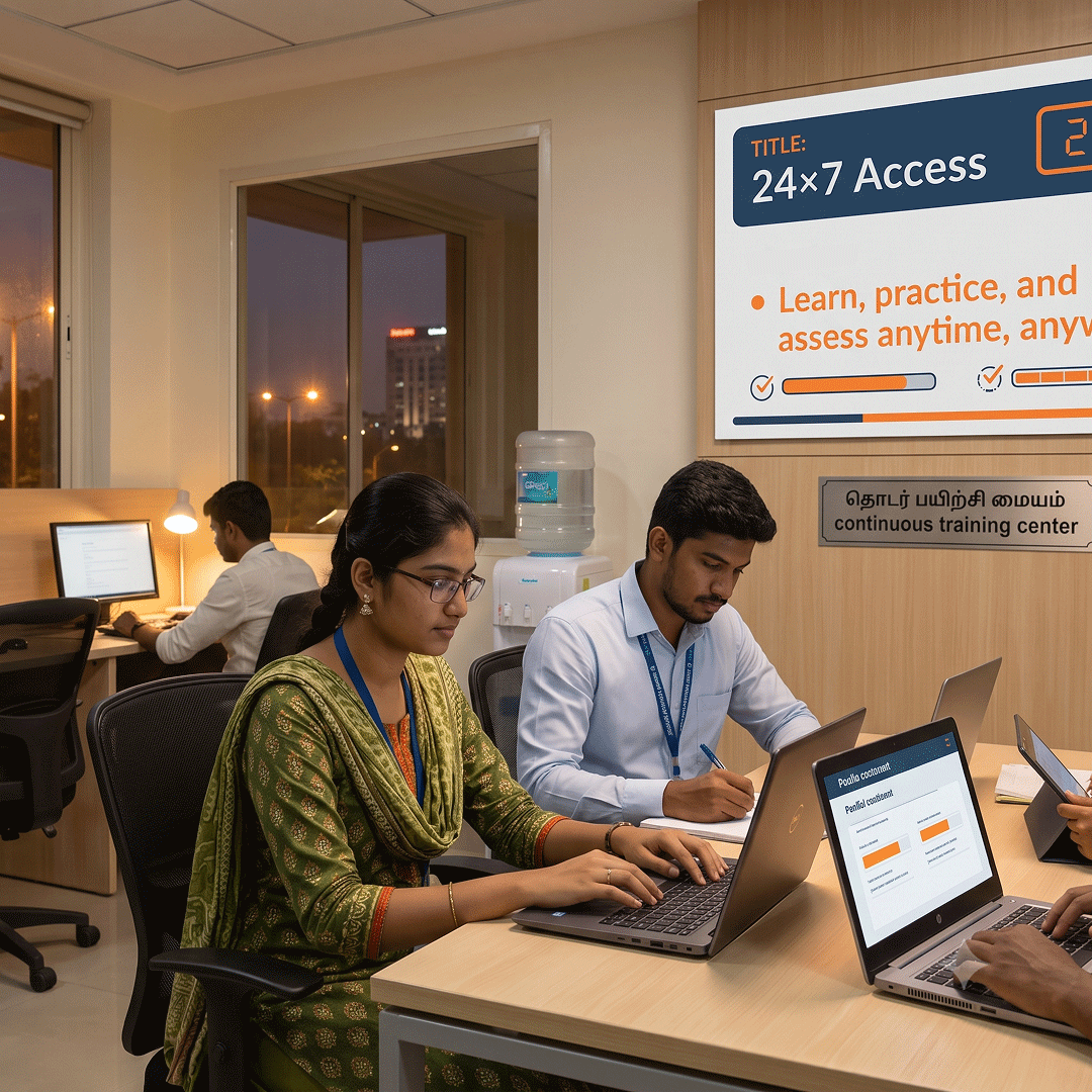 24x7 access
