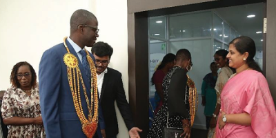 Togolese Republic delegation at skill centre